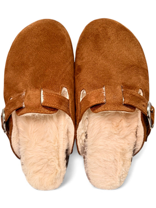 FluffyElegance Camel Clogs