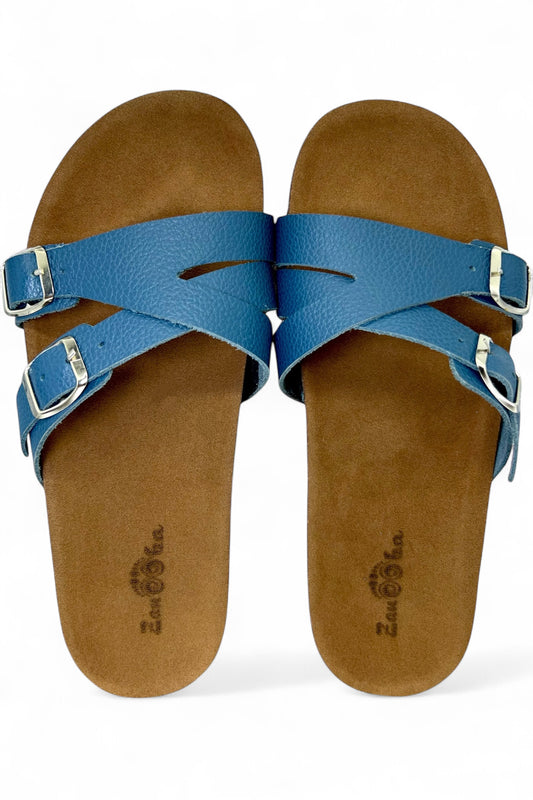 Neely Striped Slippers