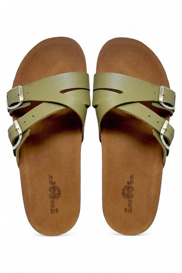 Zaytouna Striped Slippers