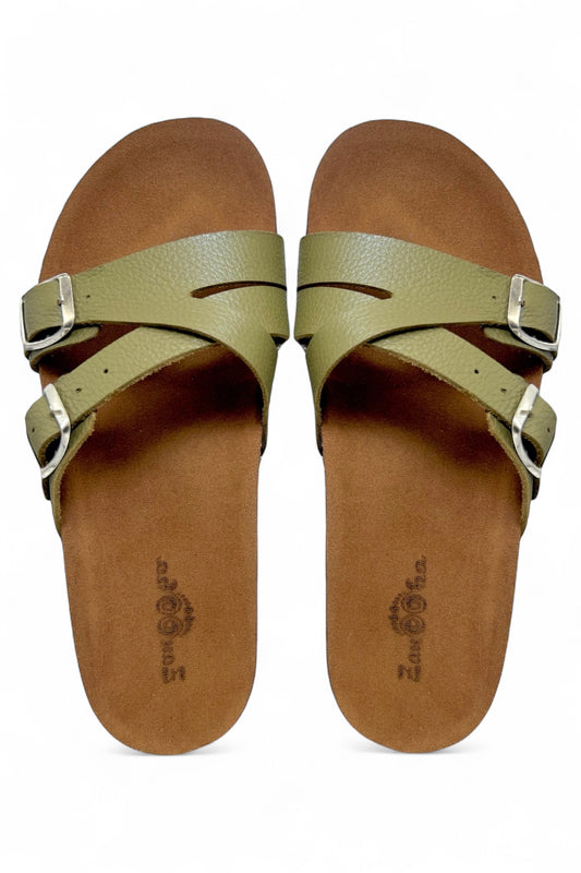 Zaytouna Striped Slippers